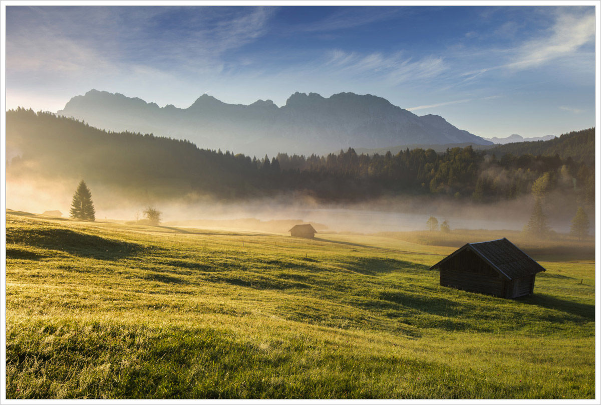 Ráno u jezera Geroldsee - fotografický workshop Malebné podzimní Bavorsko