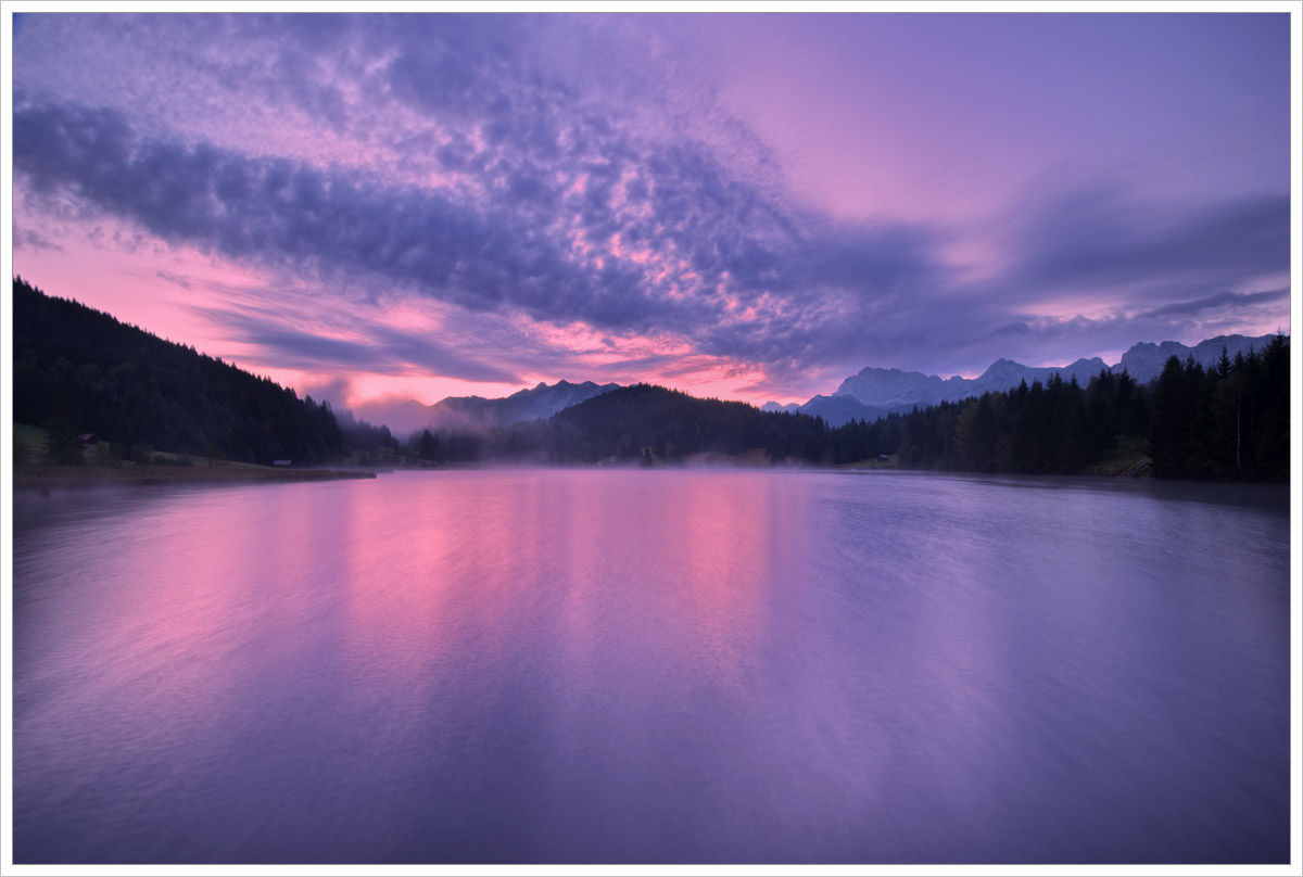 Modrá hodinka u Geroldsee - fotografický workshop Malebné podzimní Bavorsko