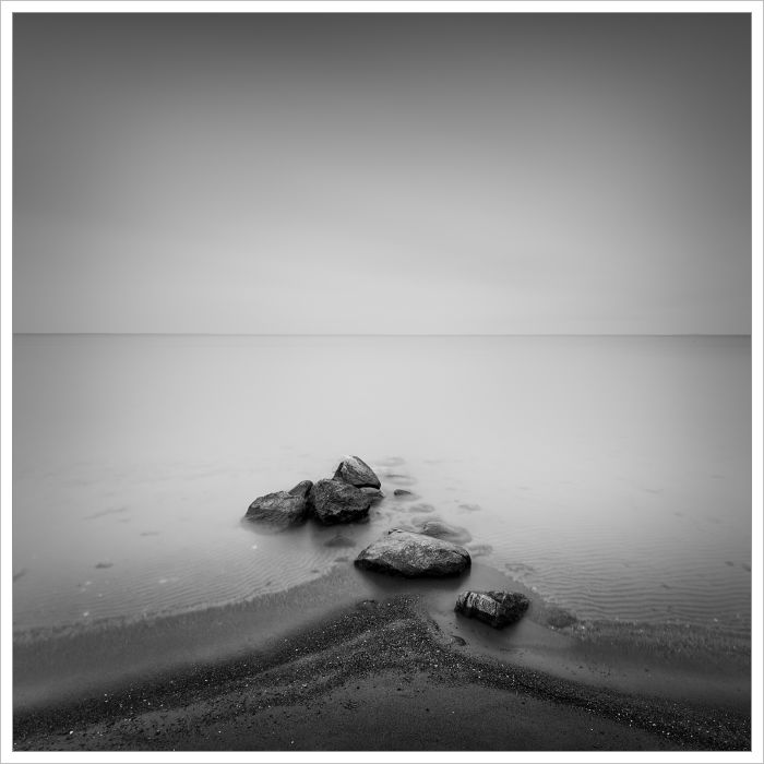 Fotografie Baltského pobřeží s použitím magnetického ND filtru VFFOTO